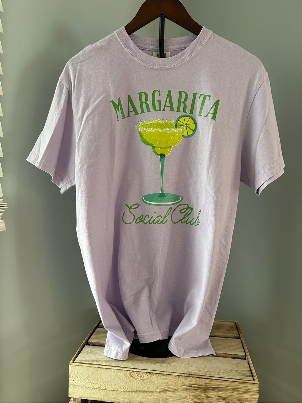 NWOT “Margarita Social Club” Lavender Graphic Tee - Unisex